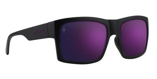 Purple Reign black rectangular polarized sunglasses from Neven Eyewear.