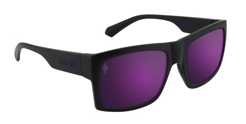 Purple Reign black rectangular polarized sunglasses from Neven Eyewear.