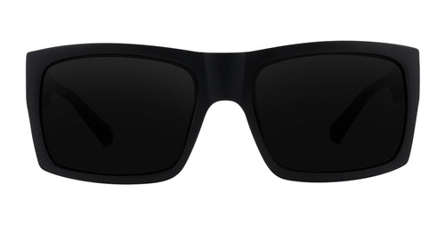 Redrum Matte black rectangular prescription glasses from Neven Eyewear Pair name: Redrum Frame shape: rectangular.