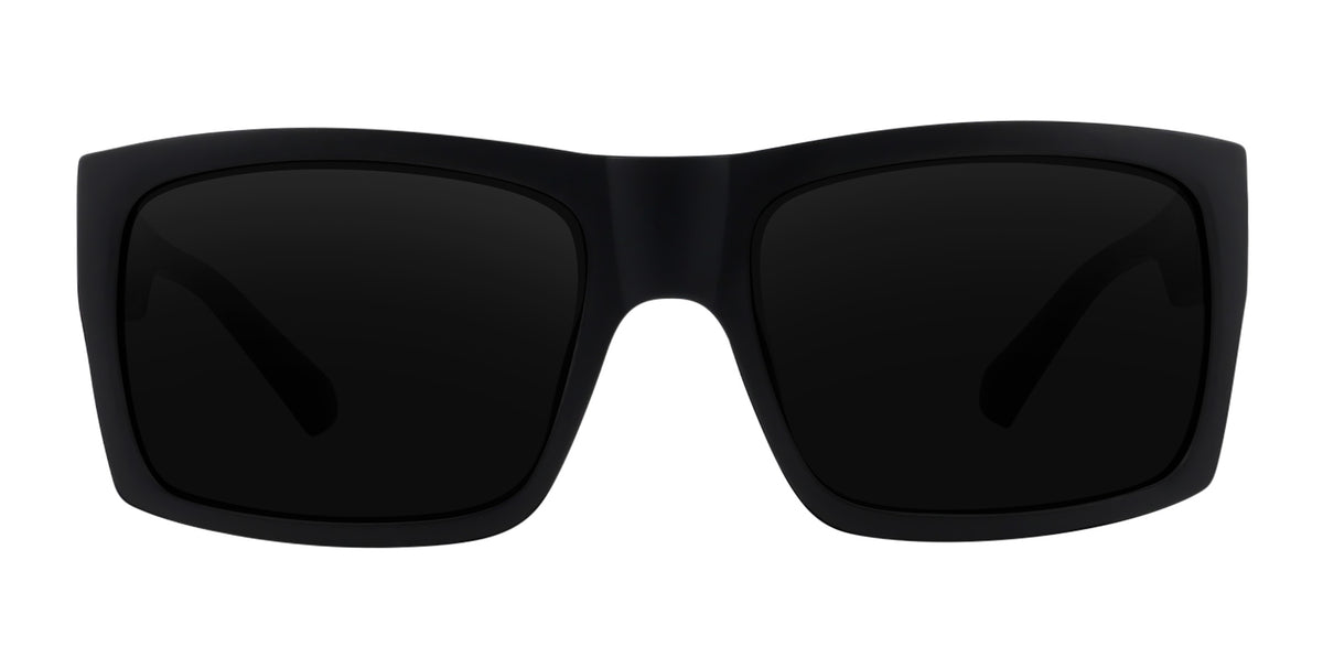 Redrum black rectangular prescription glasses from Neven Eyewear Pair name: Redrum Frame shape: rectangular.