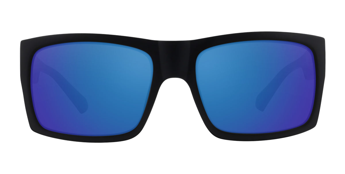 Redrum black rectangular prescription glasses from Neven Eyewear Pair name: Redrum Frame shape: rectangular.