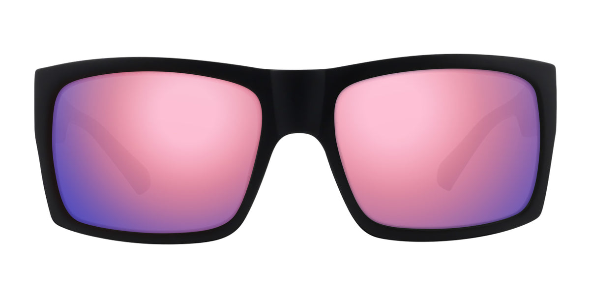 Redrum black rectangular prescription glasses from Neven Eyewear Pair name: Redrum Frame shape: rectangular.