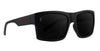 Black rectangular sunglasses with black lenses and red accents, brand NEVEN.