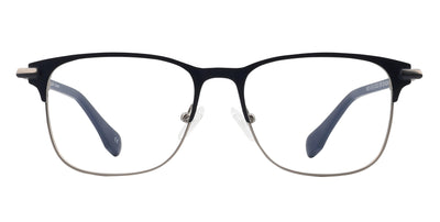 Cameron eyeglasses with a sleek black and silver design
