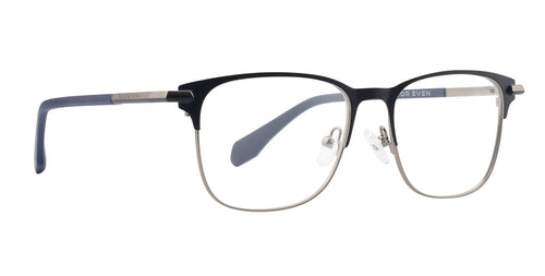 Cameron Black and Silver Rectangular Prescription Glasses from Neven Eyewear.