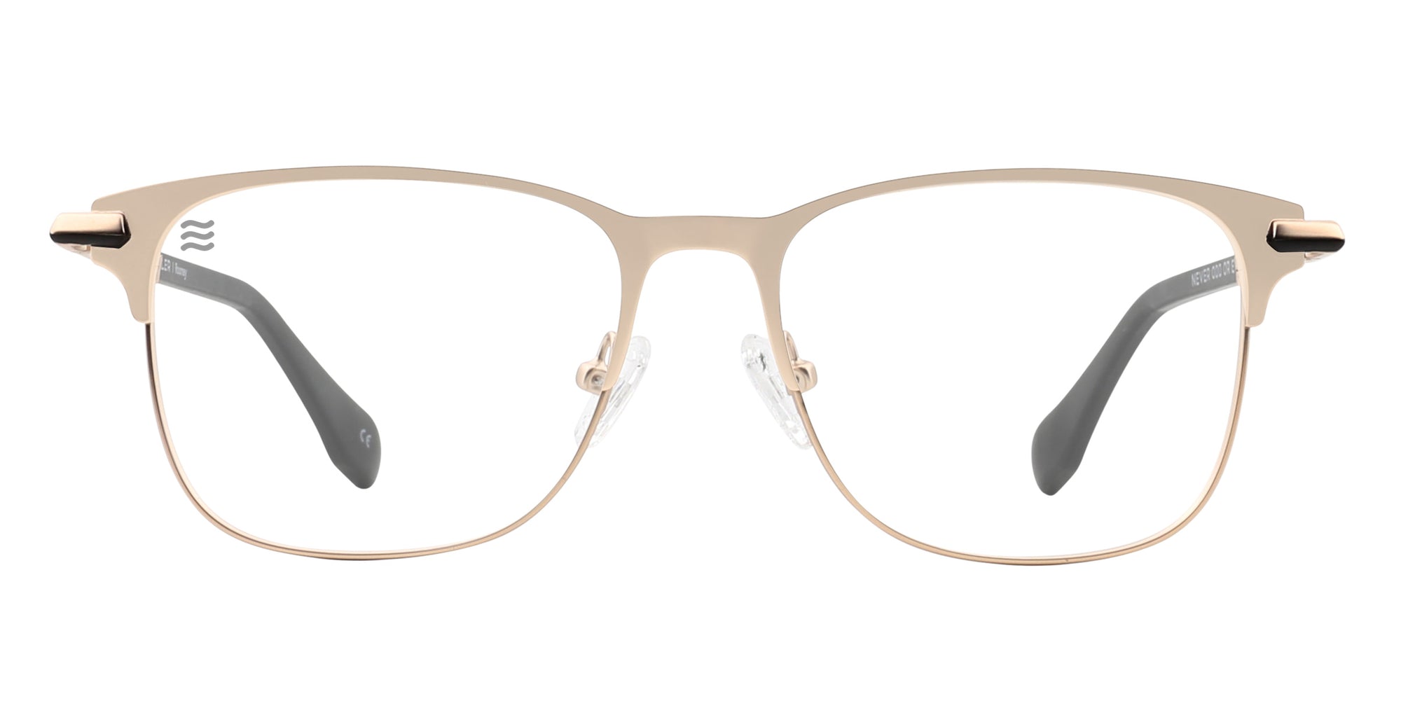 Rooney Gold Square prescription glasses from Neven Eyewear.