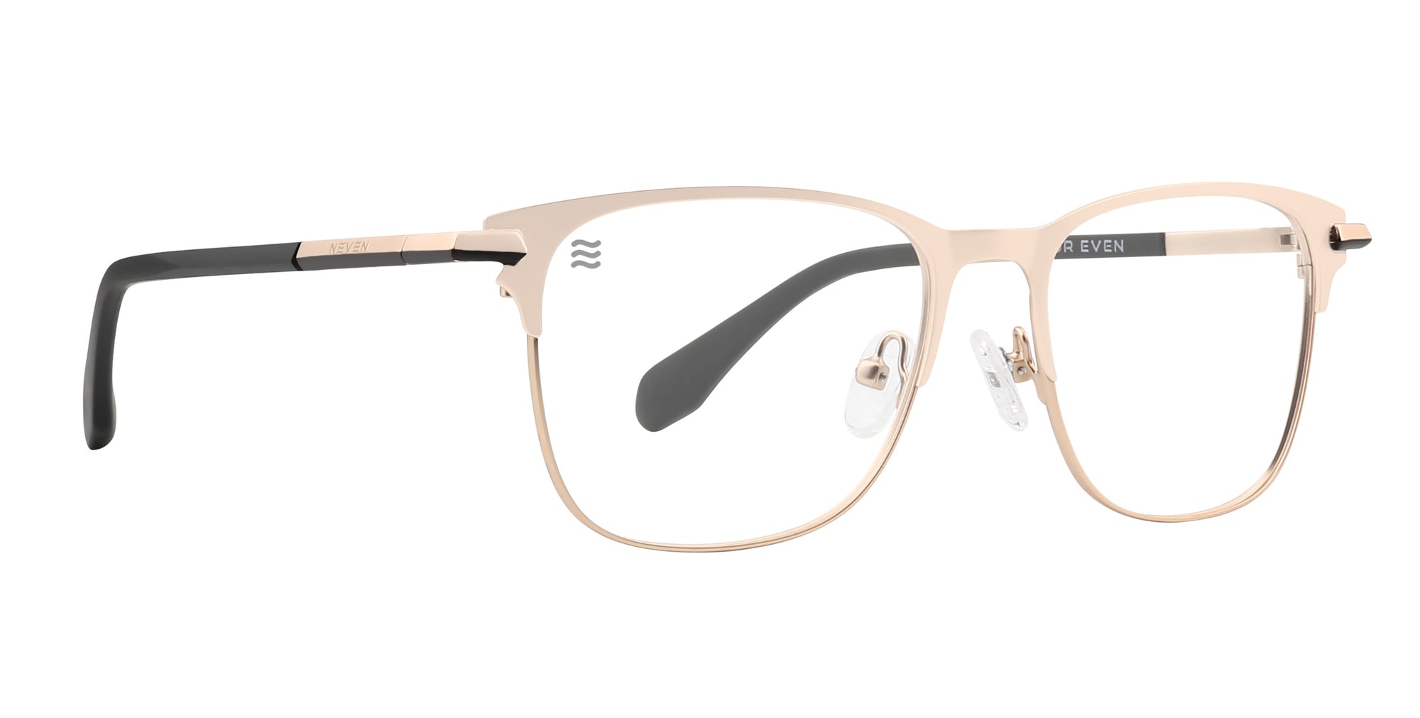 Rooney Gold Square prescription glasses from Neven Eyewear.