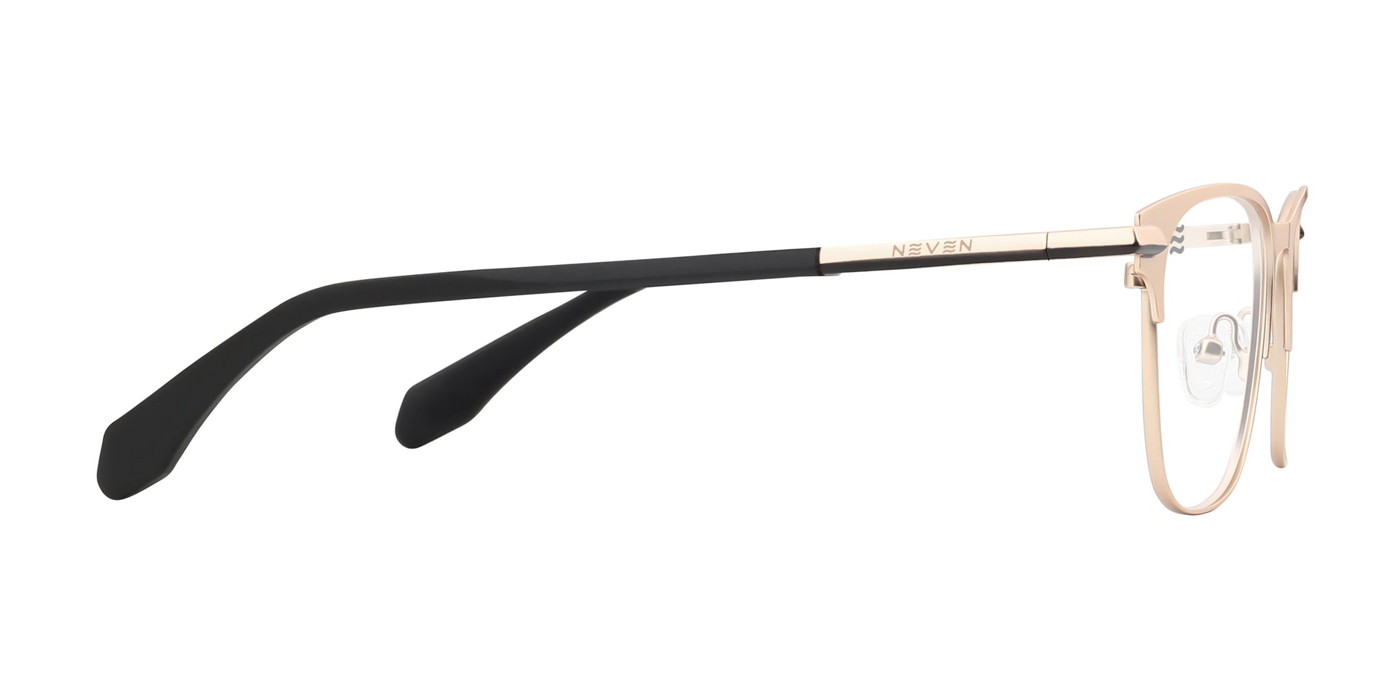 Rooney Gold Square prescription glasses from Neven Eyewear.