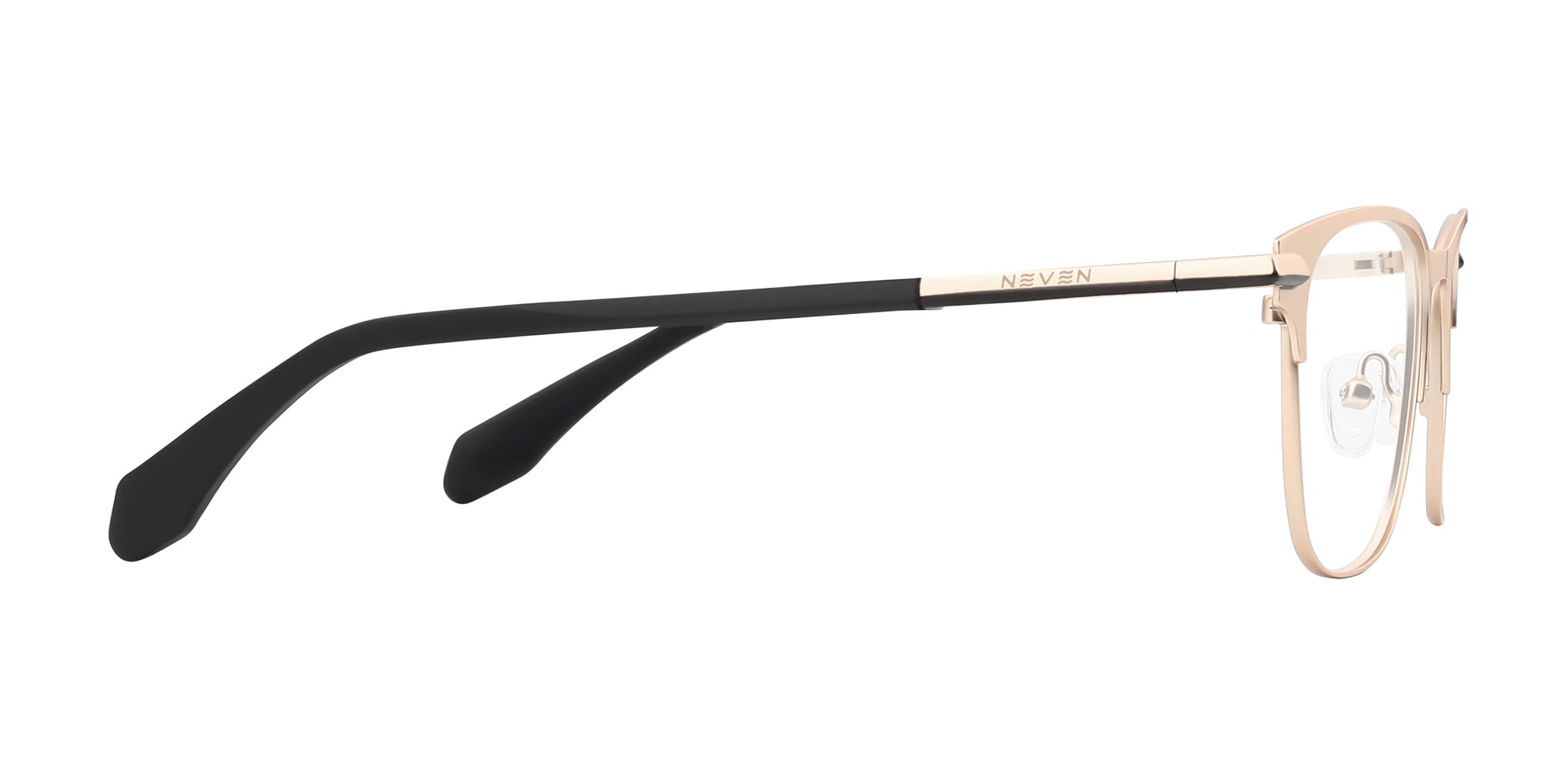 Rooney Gold Square prescription glasses from Neven Eyewear.