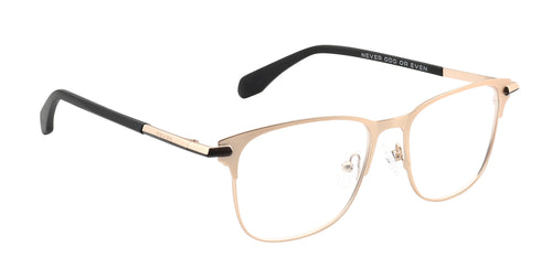 Rooney Gold Square prescription glasses from Neven Eyewear.