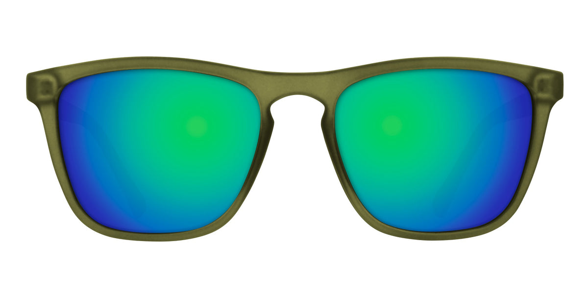 Fir : green mirrored prescription sunglasses : Cambridge collection