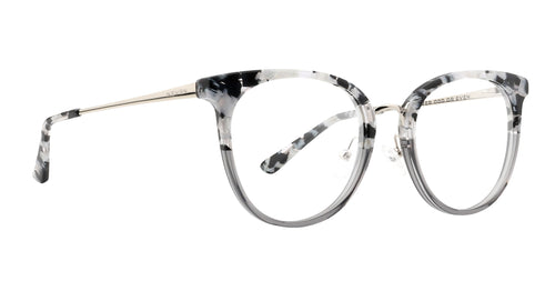 Robin gray-black tortoise round prescription glasses from Neven Eyewear.