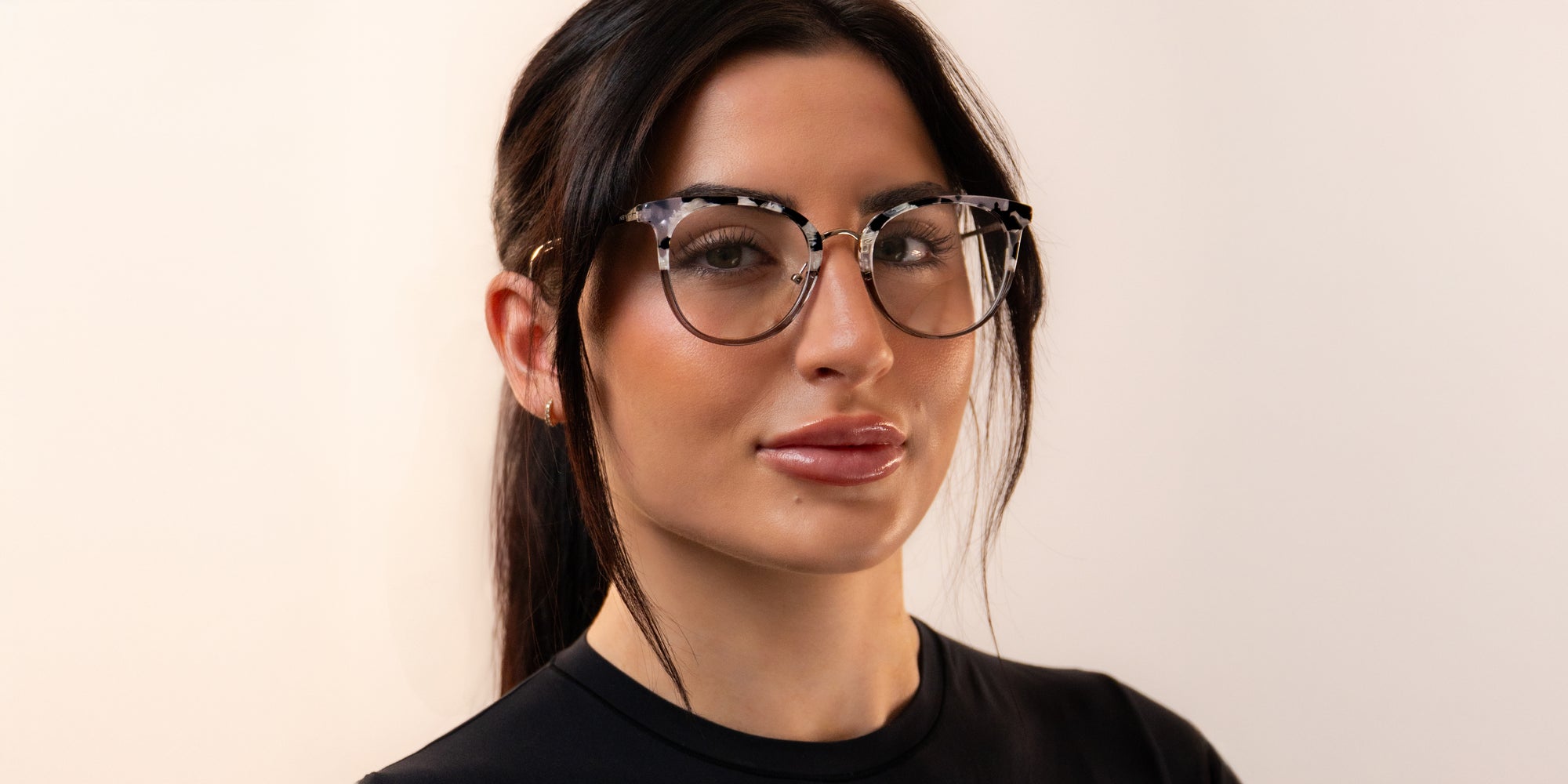 Robin Tortoiseshell Oversized Prescription Glasses from Neven Eyewear.