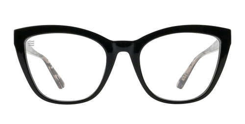 Coral Black cat-eye prescription glasses from Neven Eyewear.