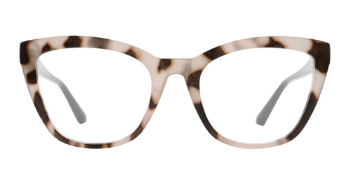 Mooney pink cat-eye prescription glasses from Neven Eyewear.