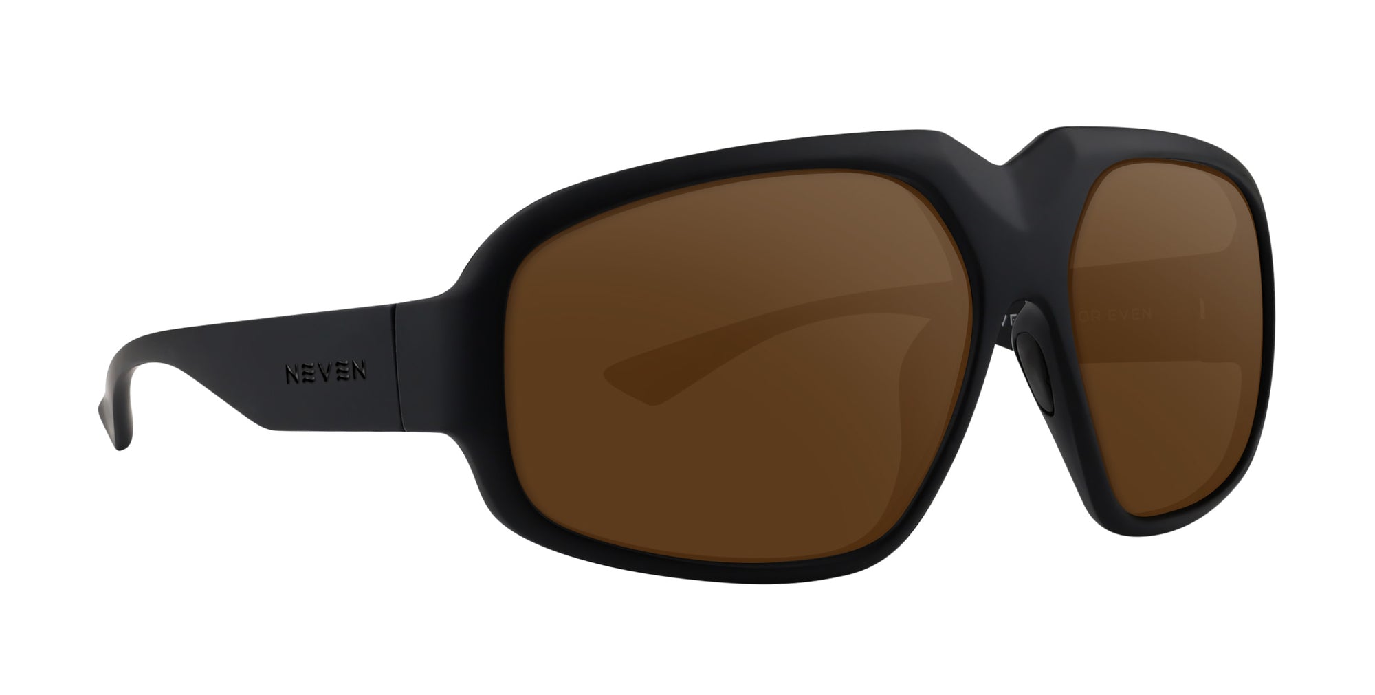 DOA matte black oversized prescription glasses from Neven Eyewear Pair name: DOA Frame shape: oversized.