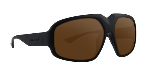 DOA matte black oversized prescription glasses from Neven Eyewear Pair name: DOA Frame shape: oversized.