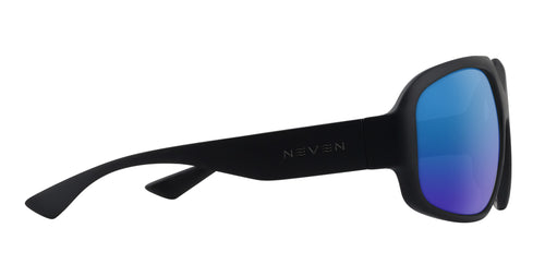 DOA matte black oversized prescription glasses from Neven Eyewear Pair name: DOA Frame shape: oversized.