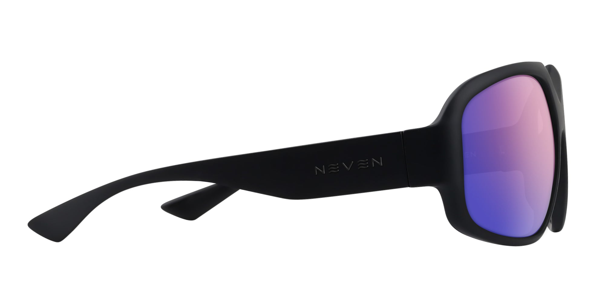 DOA matte black oversized prescription glasses from Neven Eyewear Pair name: DOA Frame shape: oversized.