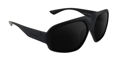 DOA matte black oversized prescription glasses from Neven Eyewear Pair name: DOA Frame shape: oversized.