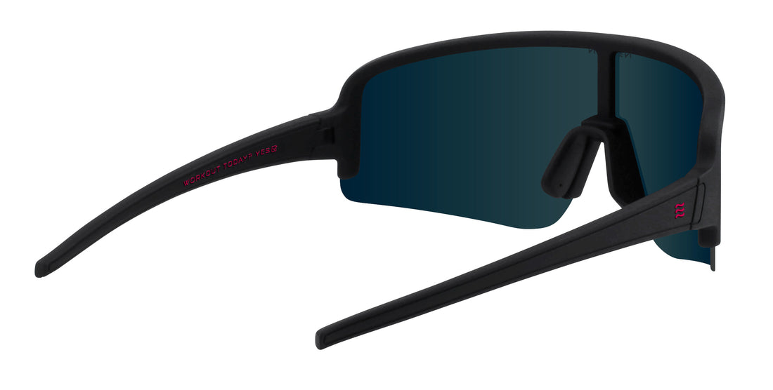 Cadence black wraparound polarized sunglasses from Neven Eyewear.