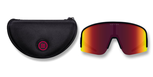 Cadence black wraparound polarized sunglasses from Neven Eyewear.
