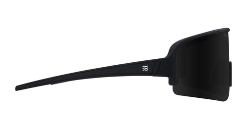 Threshold black wide polarized sunglasses from Neven Eyewear.