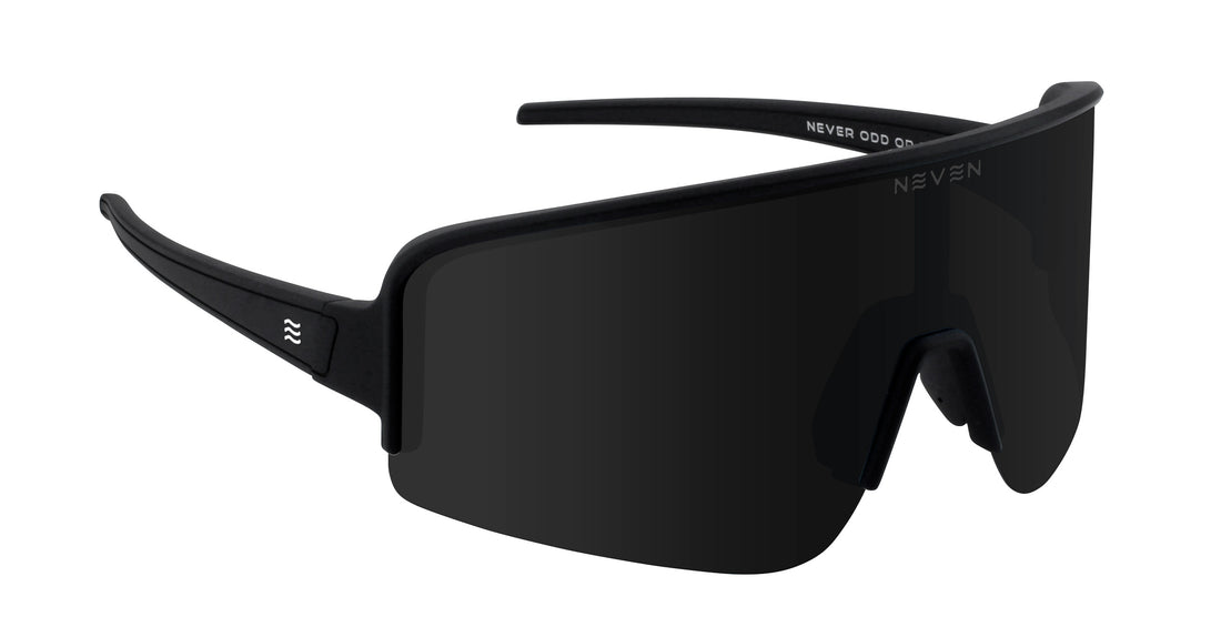 Threshold black wide polarized sunglasses from Neven Eyewear.