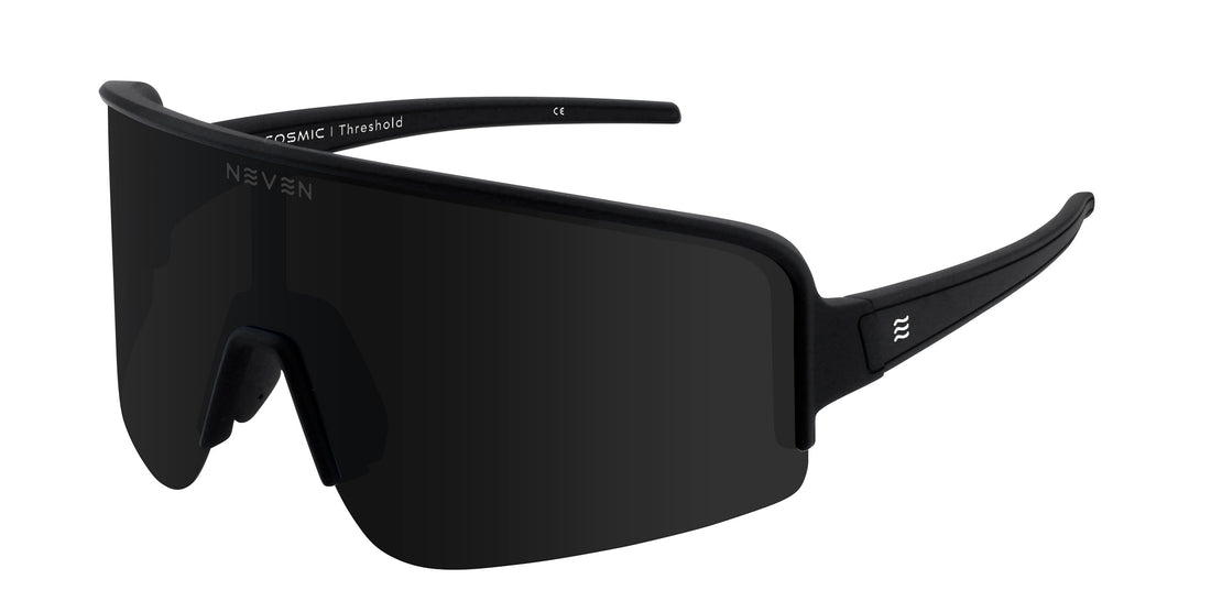 Threshold black wide polarized sunglasses from Neven Eyewear.