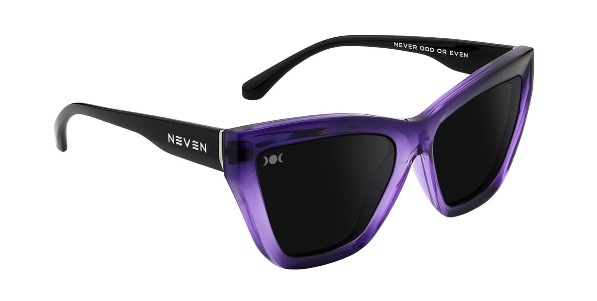 Ethereal purple cat eye polarized sunglasses from Neven Eyewear