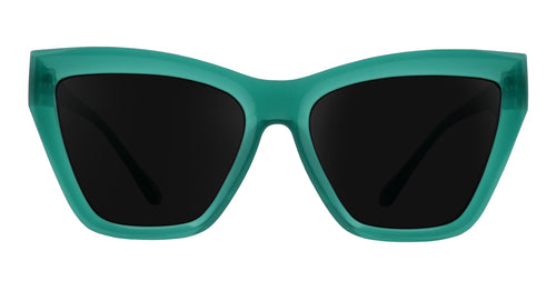 Iris green cat-eye polarized sunglasses from Neven Eyewear.