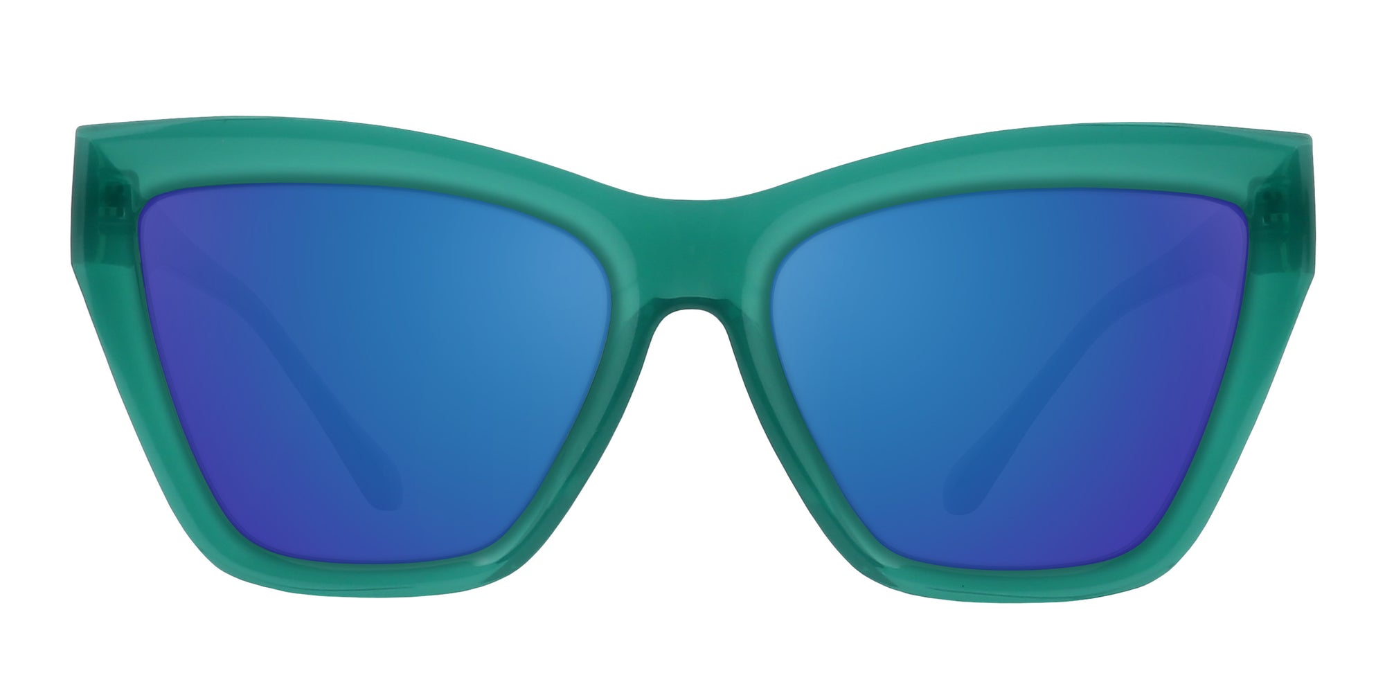 Iris green cat-eye polarized sunglasses from Neven Eyewear.