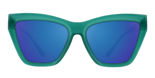 Iris green cat-eye polarized sunglasses from Neven Eyewear.