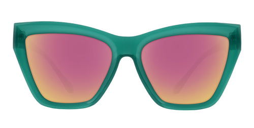 Iris green cat-eye polarized sunglasses from Neven Eyewear.