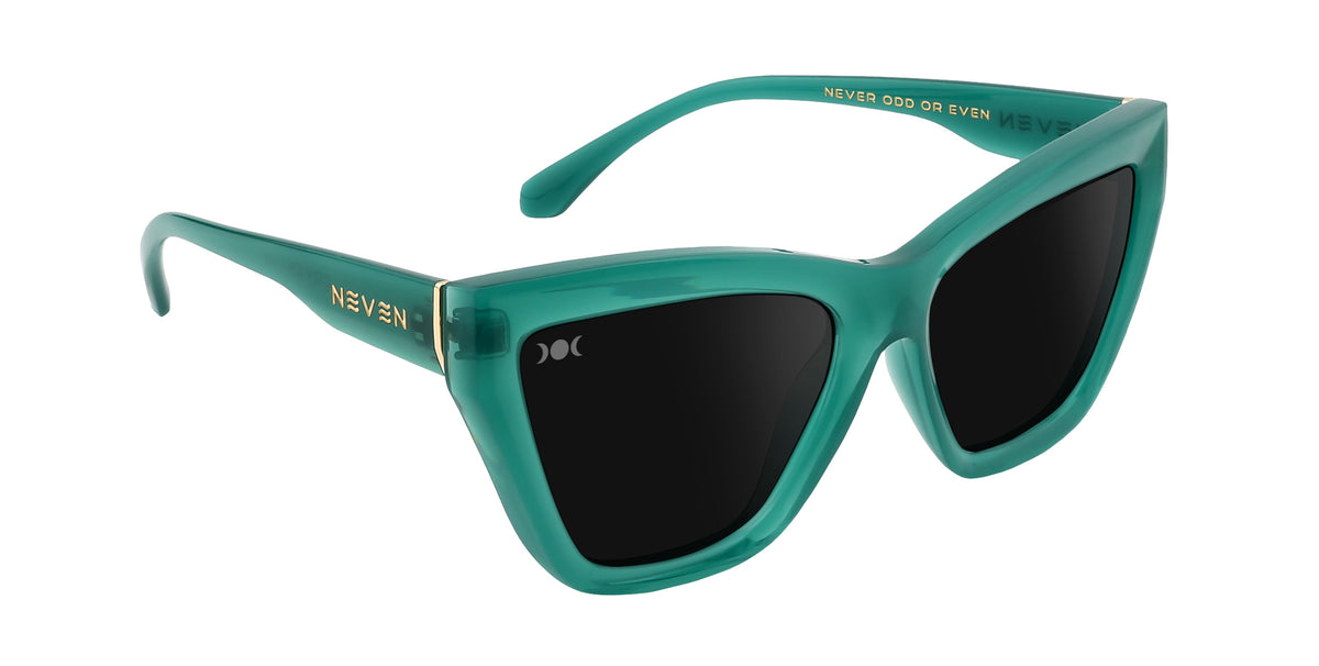 Iris green cat eye polarized sunglasses from Neven Eyewear