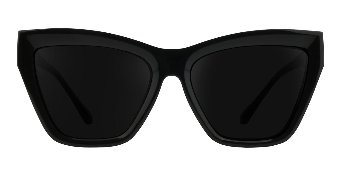 Nocturnal Black Cat-eye prescription glasses from Neven Eyewear.