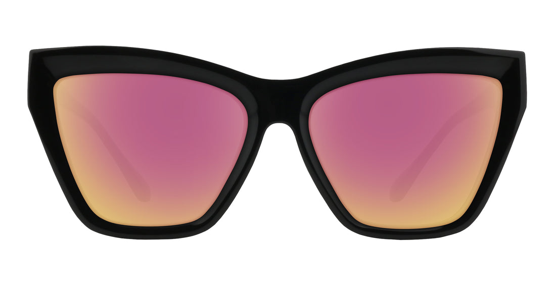 Nocturnal Black Cat-eye prescription glasses from Neven Eyewear.