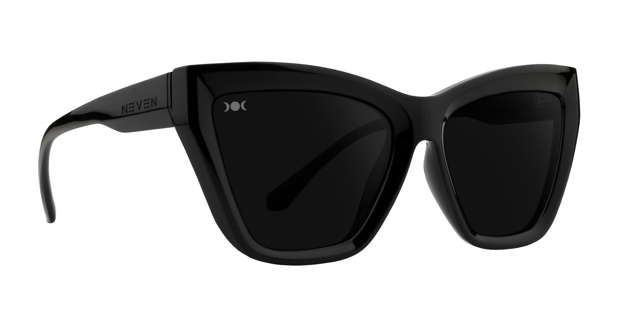 Nocturnal Black Cat Eye polarized sunglasses .