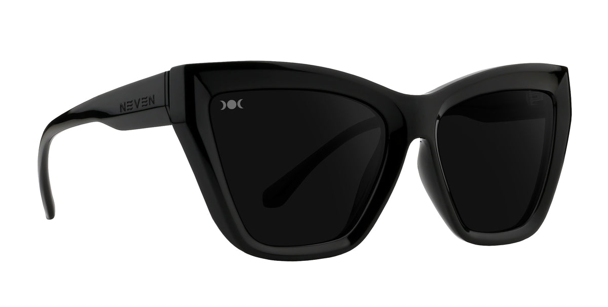 Nocturnal black cat eye polarized sunglasses from Neven Eyewear