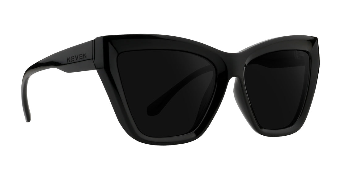Nocturnal Black Cat-eye sunglasses .