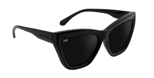 Nocturnal Black Cat Eye polarized sunglasses from Neven Eyewear.