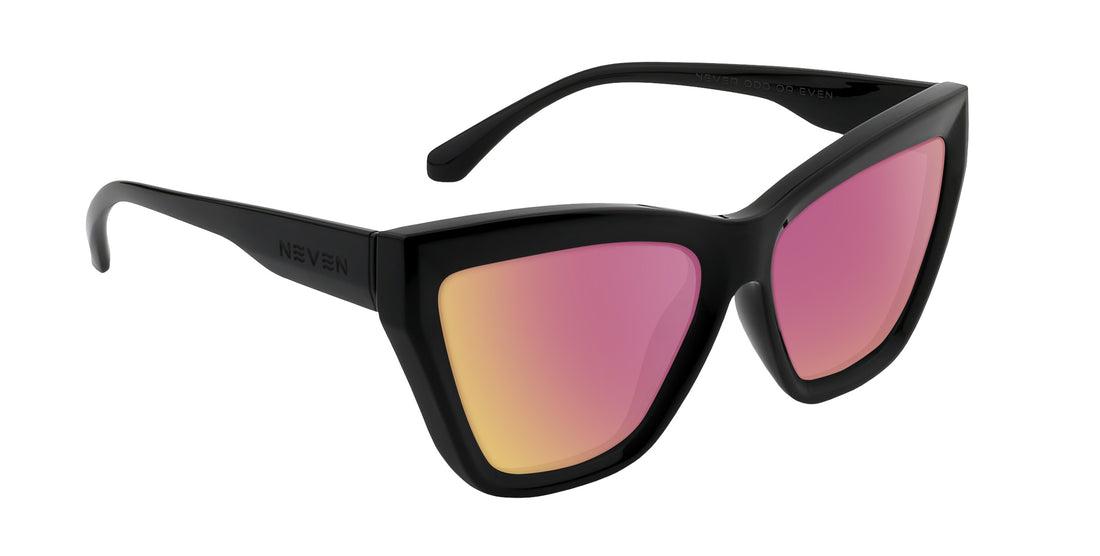 Nocturnal Black Cat-eye prescription glasses from Neven Eyewear.