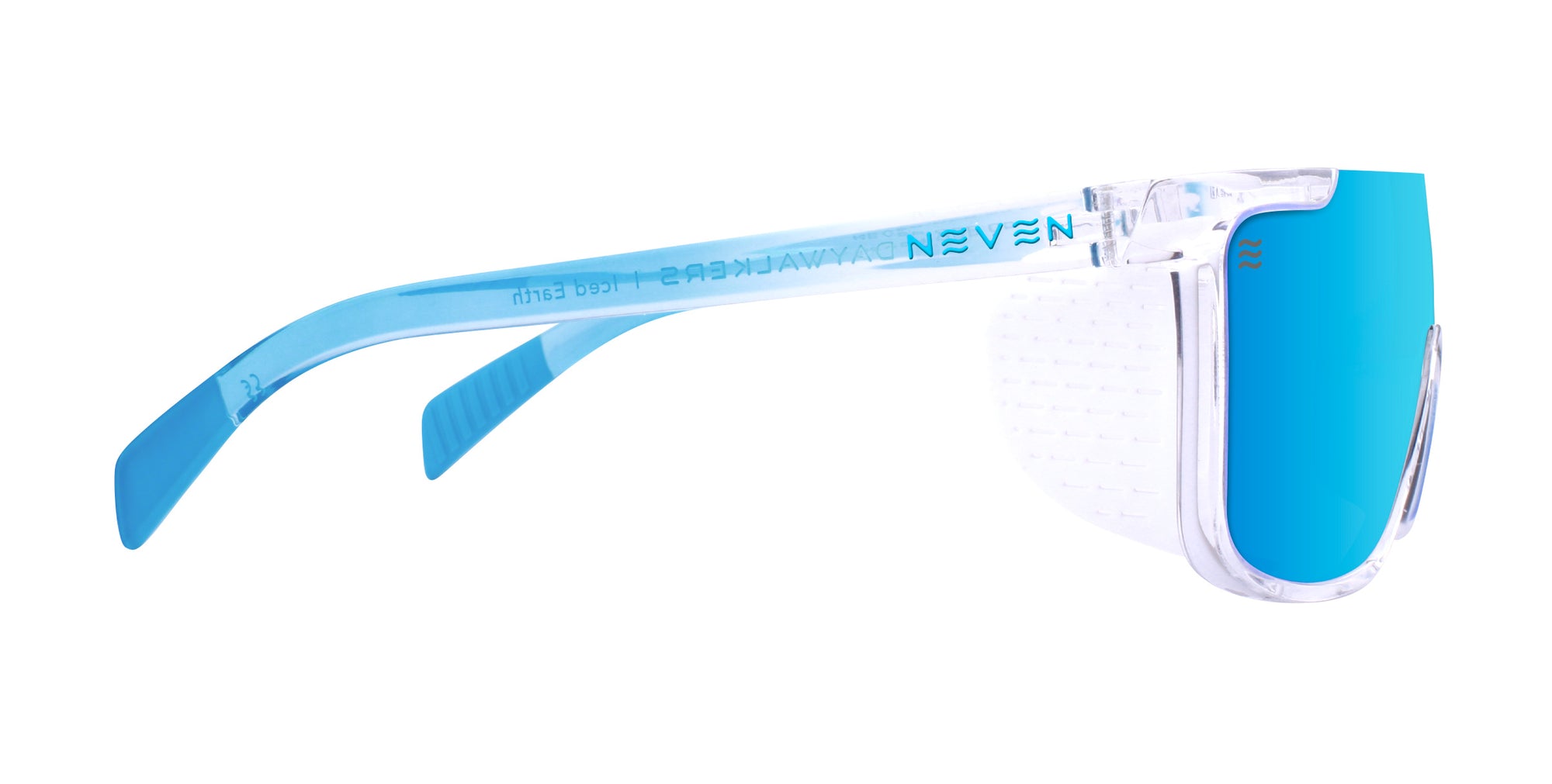 Iced Earth Clear Rectangular Polarized Sunglasses from Neven Eyewear.