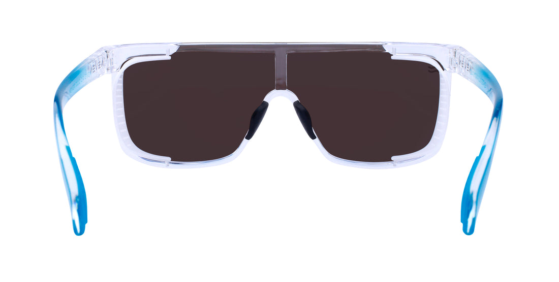 Iced Earth Clear Rectangular Polarized Sunglasses from Neven Eyewear.