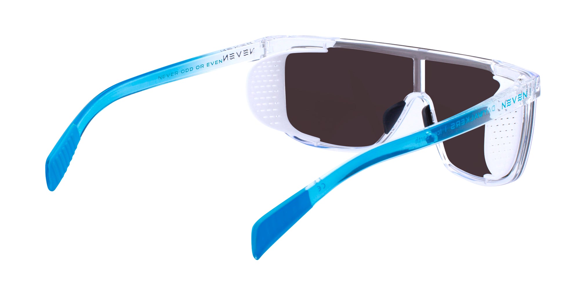 Iced Earth Clear Rectangular Polarized Sunglasses from Neven Eyewear.