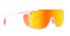 Sunflare White/orange Sports polarized sunglasses with removable side shields and UV400 protection.
