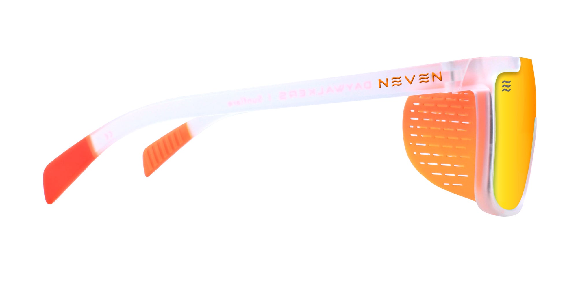 Sunflare White/orange Sports polarized sunglasses from Neven Eyewear.