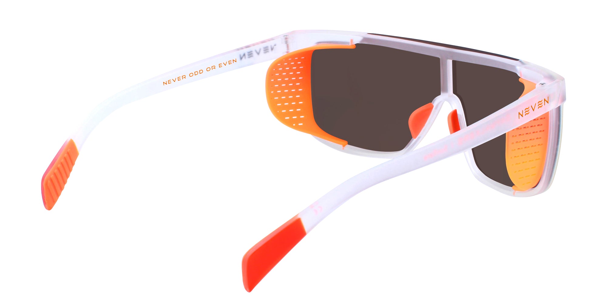 Sunflare White/orange Sports polarized sunglasses from Neven Eyewear.
