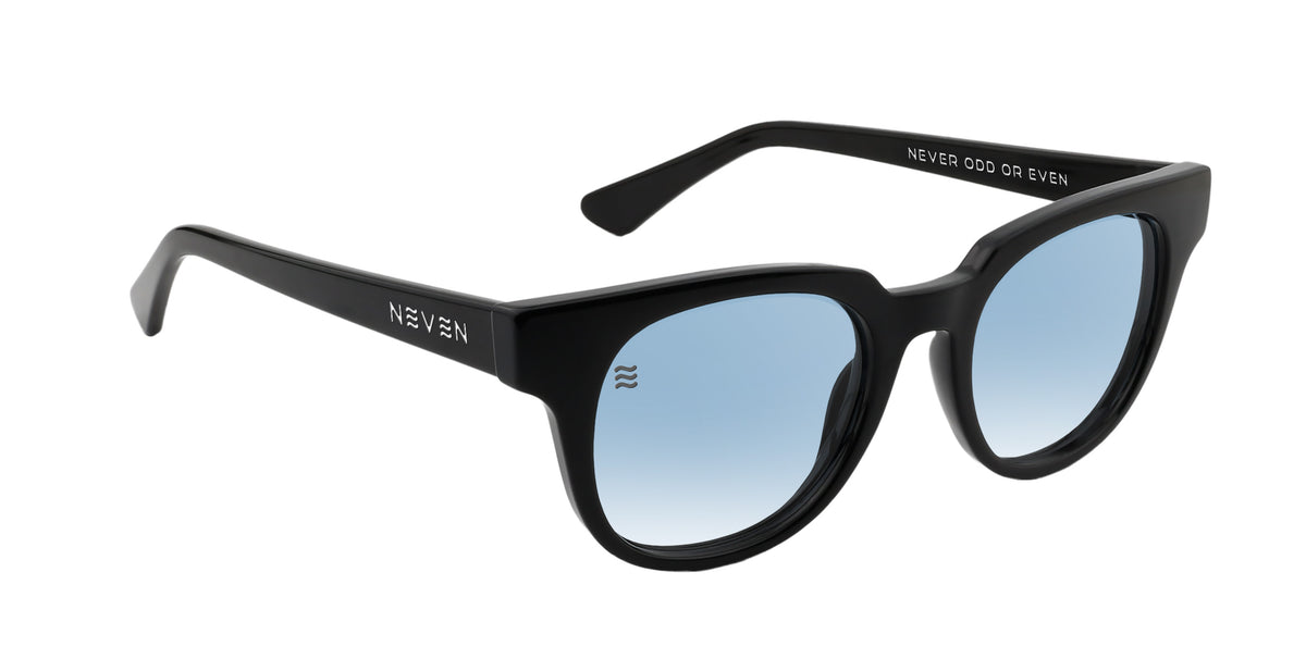 Ern black round polarized sunglasses from Neven Eyewear