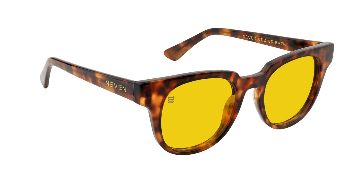 Gryphon tortoise shell round polarized sunglasses from Neven Eyewear